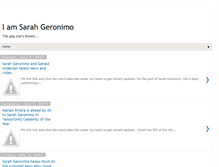 Tablet Screenshot of iamsarahgeronimo.blogspot.com