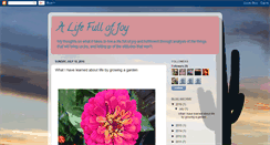 Desktop Screenshot of fulfilledjoyfullife.blogspot.com