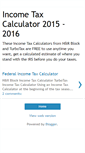 Mobile Screenshot of income-tax-calculator.blogspot.com