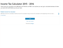 Tablet Screenshot of income-tax-calculator.blogspot.com