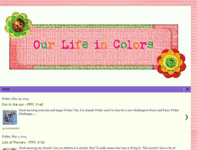 Tablet Screenshot of our-life-in-colors.blogspot.com