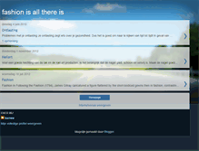 Tablet Screenshot of fashionisallthereis.blogspot.com
