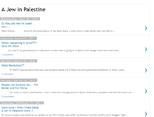 Tablet Screenshot of jewinpalestine.blogspot.com