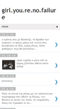 Mobile Screenshot of girl-you-re-no-failure.blogspot.com