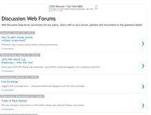 Tablet Screenshot of discussionwebforums.blogspot.com