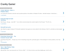 Tablet Screenshot of crankygamer.blogspot.com