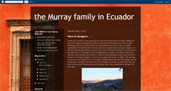 Desktop Screenshot of murraysecuador.blogspot.com