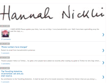 Tablet Screenshot of hannahnicklin.blogspot.com