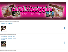 Tablet Screenshot of cutelittlepiggies.blogspot.com