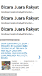 Mobile Screenshot of bicarajuararakyat.blogspot.com