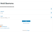 Tablet Screenshot of heidiboomsma.blogspot.com