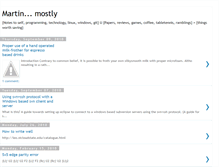 Tablet Screenshot of mostlymartin.blogspot.com
