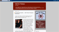 Desktop Screenshot of faithforthinkers.blogspot.com