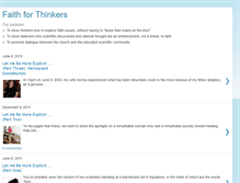 Tablet Screenshot of faithforthinkers.blogspot.com
