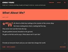 Tablet Screenshot of kindlyyours.blogspot.com
