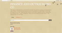 Desktop Screenshot of financeandoutsourcing.blogspot.com