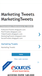 Mobile Screenshot of marketingtweets.blogspot.com