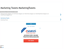 Tablet Screenshot of marketingtweets.blogspot.com