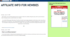 Desktop Screenshot of affiliateinfo4newbies.blogspot.com