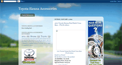 Desktop Screenshot of my-toyota-sienna-accessories.blogspot.com