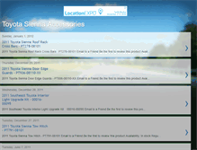 Tablet Screenshot of my-toyota-sienna-accessories.blogspot.com
