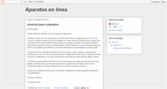 Desktop Screenshot of aparatosenlinea.blogspot.com
