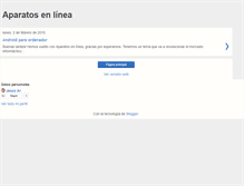 Tablet Screenshot of aparatosenlinea.blogspot.com