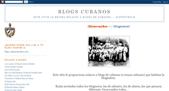 Desktop Screenshot of blogscubanos.blogspot.com