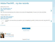 Tablet Screenshot of mydevrecords.blogspot.com