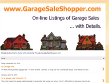 Tablet Screenshot of garagesaleshopper.blogspot.com