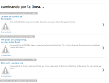 Tablet Screenshot of caminandoporlalinea.blogspot.com