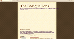 Desktop Screenshot of boriqualens.blogspot.com