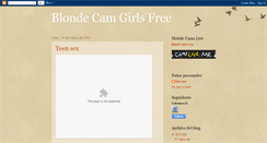 Desktop Screenshot of blondecamgirlsfree.blogspot.com