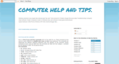 Desktop Screenshot of computer-help-tips.blogspot.com