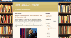 Desktop Screenshot of firstsignsoftrouble.blogspot.com