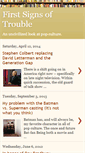 Mobile Screenshot of firstsignsoftrouble.blogspot.com