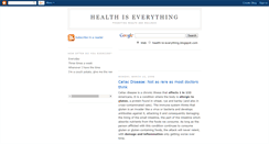 Desktop Screenshot of health-is-everything.blogspot.com