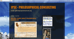 Desktop Screenshot of ipse-philosophicalconsulting.blogspot.com