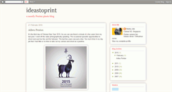 Desktop Screenshot of ideastoprint.blogspot.com