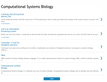 Tablet Screenshot of computationalsystemsbiology.blogspot.com