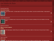 Tablet Screenshot of les-loisirs-de-kate.blogspot.com