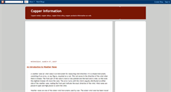 Desktop Screenshot of copperonnet.blogspot.com