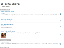 Tablet Screenshot of depuertasabiertas.blogspot.com
