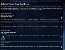 Tablet Screenshot of behindtheseguardedeyes.blogspot.com