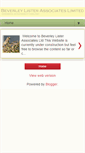 Mobile Screenshot of beverleylisterassociatesltd.blogspot.com