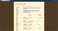 Desktop Screenshot of poetryparadise-goldcoast.blogspot.com