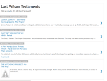 Tablet Screenshot of doctorwilson.blogspot.com