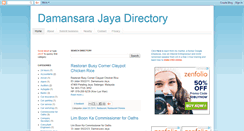 Desktop Screenshot of damansarajayadirectory.blogspot.com