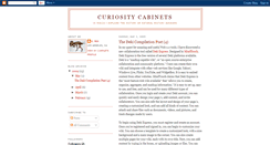 Desktop Screenshot of curiositycabinets.blogspot.com