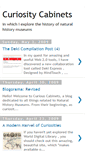 Mobile Screenshot of curiositycabinets.blogspot.com